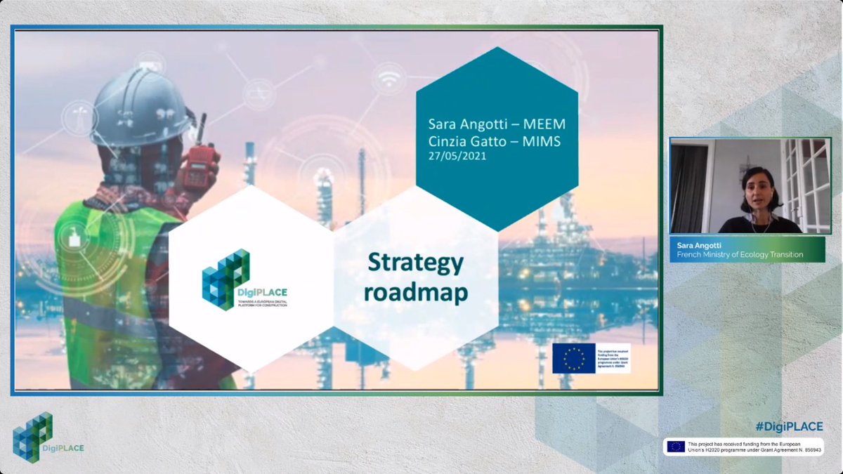 Digi_PLACE's tweet image. #DigiPLACE Closing Conference continues: Sara Angotti from the French Ministry of Ecology Transition and Cinzia Gatto, the Italian Ministry of Infrastructure and Sustainable Mobility presenting the #DigiPLACE Strategic Roadmap 🗺🗣