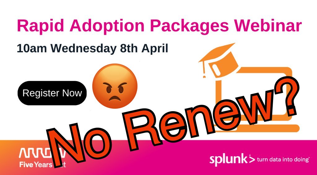 Hey <a href="/splunk/">Splunk</a>! Your cool t-shirts ain't enough to justify refusing to renew our #SplunkRAP subscription, leading to data loss without any migration path #talktome #splunklife <a href="/douglasmerritt/">Doug Merritt</a> <a href="/MorganStanley/">Morgan Stanley</a>