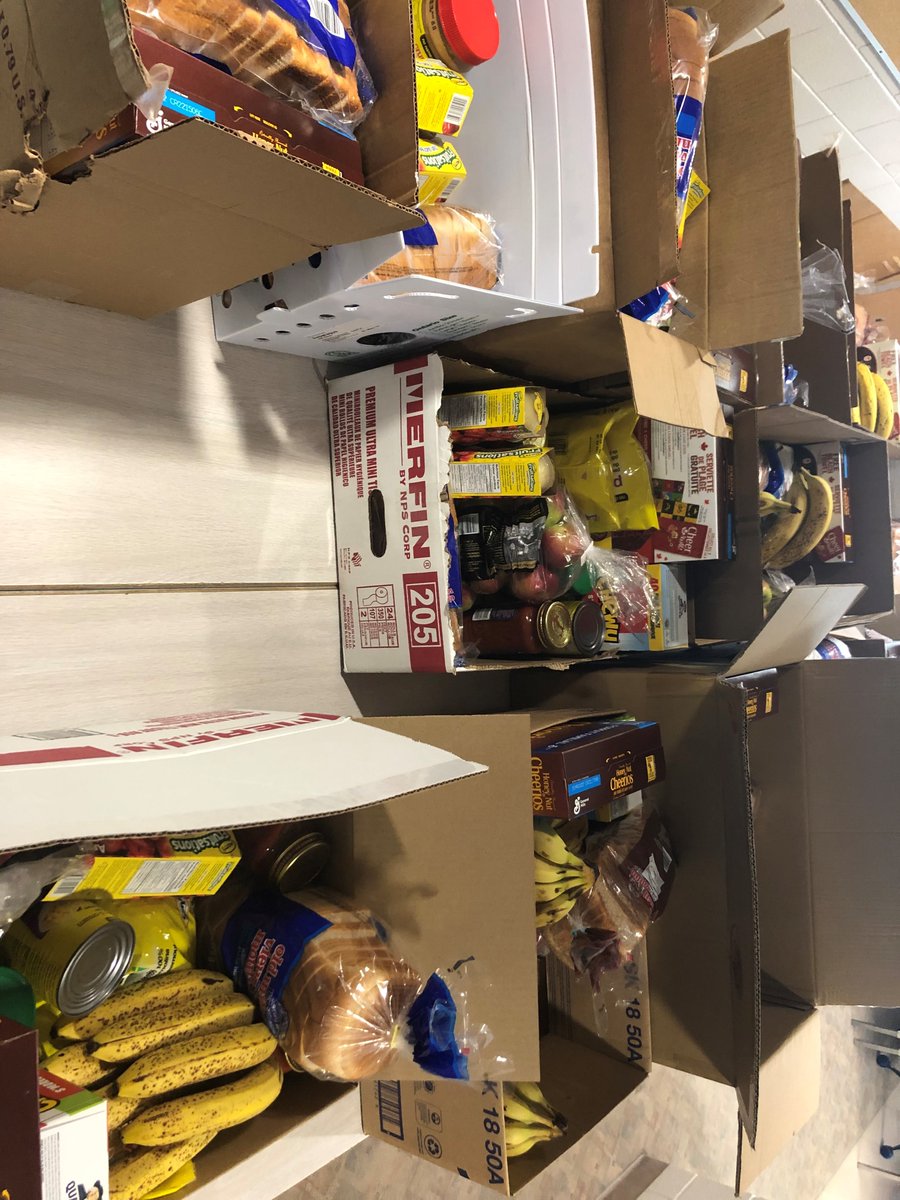 Blessed to be able to share some boxes of food with our families. #supportingeachother #kindness #sccdsb 
<a href="/carriewebbcoene/">Carrie Webb Coene</a> <a href="/colleen_cogghe/">Colleen Cogghe</a>