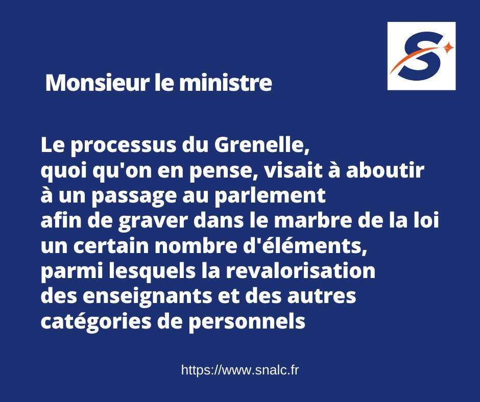 SNALC_National's tweet photo. Ce n'est un secret pour personne que le SNALC a très fortement milité pour que cette #LoiDeProgrammation voie le jour, et qu'elle permette une #revalorisation significative de la part fixe de nos traitements et ce, sans contreparties https://t.co/ObLJYLELVO #educnat https://t.co/pxpITQyWHX