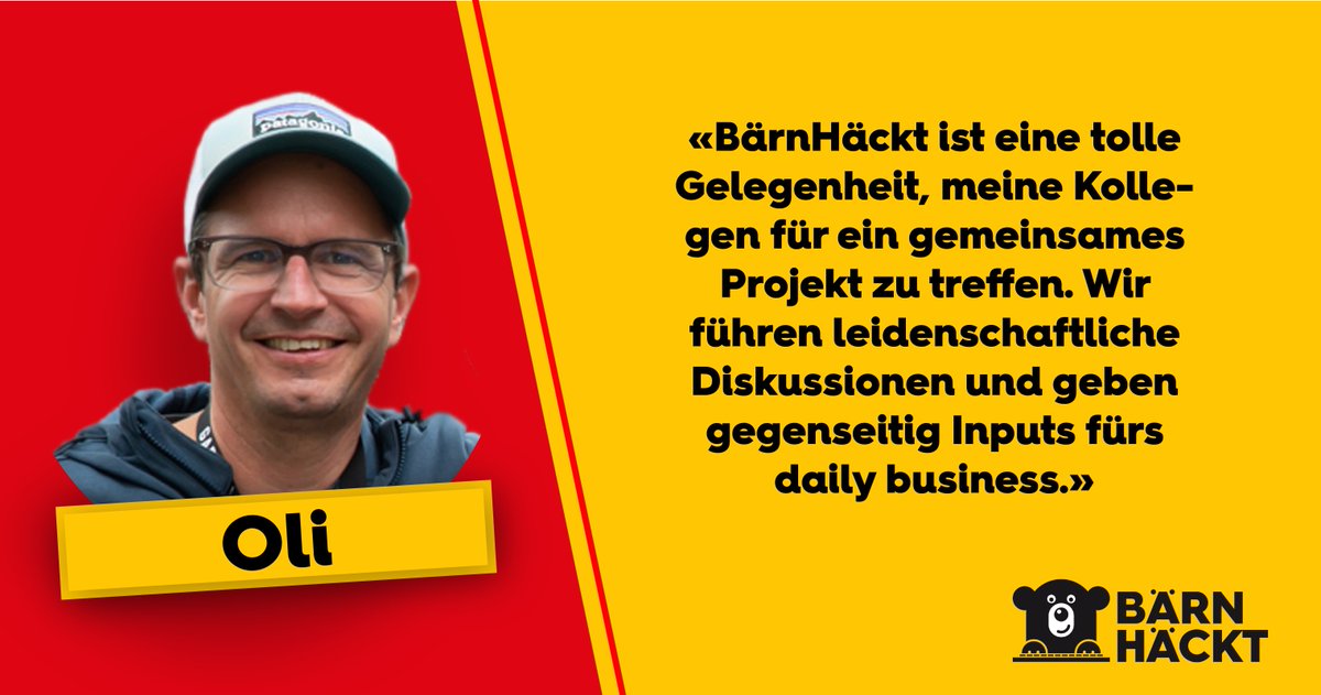 bernhackt's tweet photo. Was hast du davon, als Hacker*in bei BärnHäckt mit zu tüfteln?
Oli kennt die Antwort ⬇️
Jetzt als Hacker*in bei BärnHäckt 🐻 anmelden 💪
https://t.co/4qnfHM7Rd0
#bernhackt #hackerwerden https://t.co/RTB1beoBib