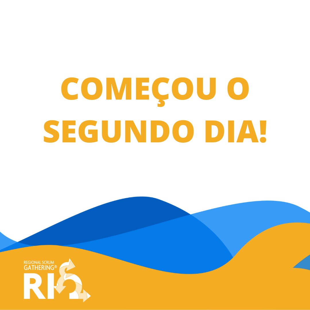 scrumrio's tweet photo. ▶ Start no segundo dia de SGRio!

Não fique de fora! 
Ainda dá tempo de se inscrever. 

🏃Corra lá no site e garanta seu ingresso para participar do evento hoje e amanhã.

Tem muita coisa boa te esperando por lá! 😉

#SGRio #SGRio2021 #SGRio2020 #scrumrio #tonosgrio202one https://t.co/hUuBsDpCgs