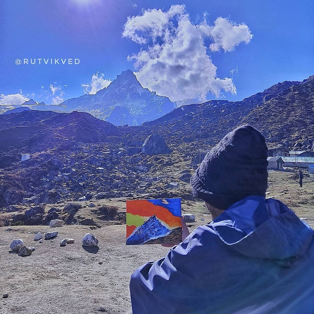 RutvikVed's tweet photo. Mount Frey (5830 Meters)
With striking resemblance to #Matthorn peak in Europe. Frey Peak is technically challenging &amp; physically demanding.
Thanks @hmidarjeeling for providing us with best quality Instructors, Sherpas, Equipments to successfully summit this peak.
#Himalayas https://t.co/SwaoLXS2d7
