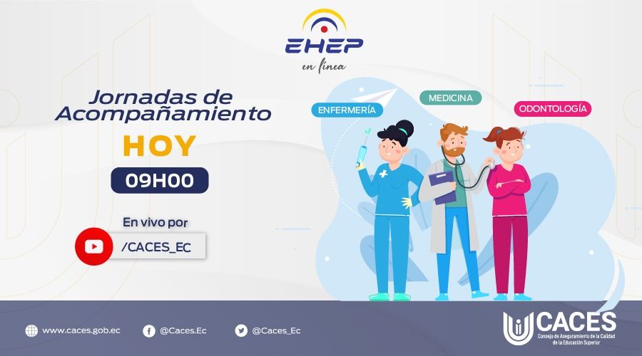 Caces_Ec's tweet photo. 📢 #EHEPconResponsabilidad

Te recordamos que hoy desde las 09h00, desarrollamos las Jornadas de Acompañamiento. 👩‍💻👨‍💻

Ingresa aquí: https://t.co/kOq4t8F5EO https://t.co/KInFmNSz1a
