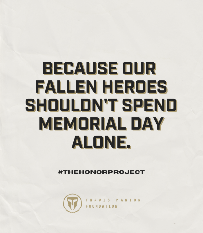 TMFoundation's tweet photo. The best way we can honor our fallen heroes is to say their names. This #MemorialDay weekend, we are counting on each and every one of you to find a fallen hero, learn their story, &amp; share on social media with the hashtag #TheHonorProject. Let’s do this. https://t.co/66jsqr3mUw