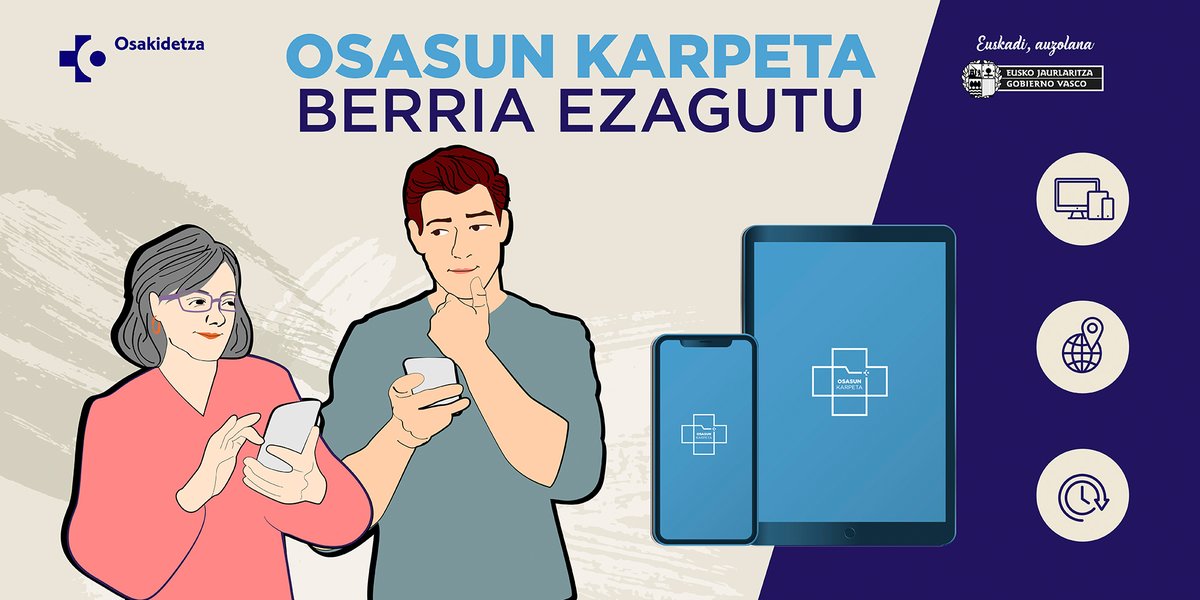 osakidetzaEJGV's tweet photo. 🆕 Bertsio berriaren sarbidea errazagoa da, eta funtzionaltasun berriak ditu, besteak beste, minbiziaren baheketa-programetan parte hartzeko gonbidapena jasotzea eta emaitza kontsultatzea. https://t.co/0g4vEhpdSr