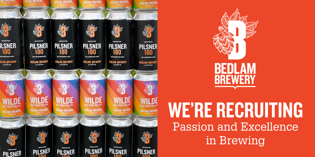 🚨We're Hiring!

Great opportunity for a Brewer to join one the fastest growing and friendliest Breweries in #Sussex. 
If you have a love for the planet and a passion for brewing beer please get in touch with us.

In the first instance email Bob@bedlambrewery.co.uk
