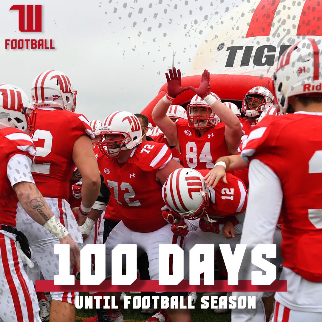 WittFootball's tweet photo. 100 Days until the 2021 season!
#TigerUp https://t.co/MixQtG96Su