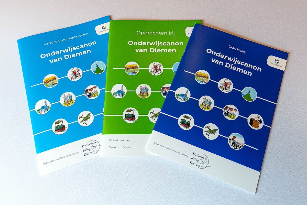 De Onderwijscanon is een mooi product van de Historische Kring Diemen over de geschiedenis van onze gemeente, geschreven voor de groepen 7/8 van de basisschool. Volgend schooljaar zal deze vorm van ergoededucatie worden opgenomen in het lesprogramma.
