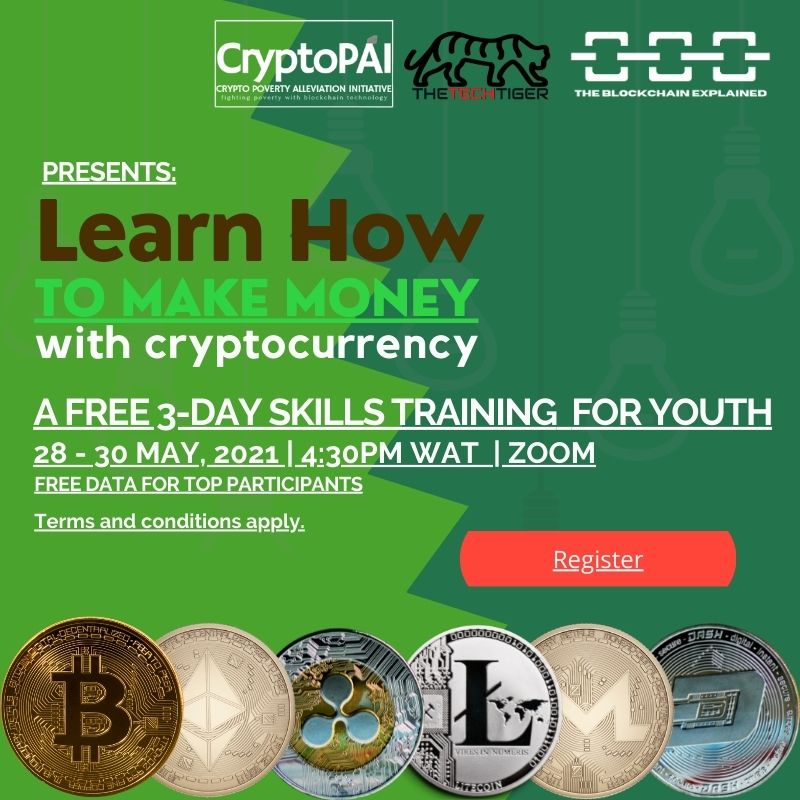 AmiiirahBitcoin's tweet photo. Do u know a 16-21yr old who wld benefit from learning how 2 invest/ trade cryptos? Sign them up for #cryptoPAI FREE Blockchain &amp; Cryptocurrency training from 28-30 May '21 on @Zoom here: https://t.co/vds96w4Cbj #RETWEEET
@elonmusk #cryptoeducation
@sheldon_thesniper @cryptomanran https://t.co/H5TDJtohCZ