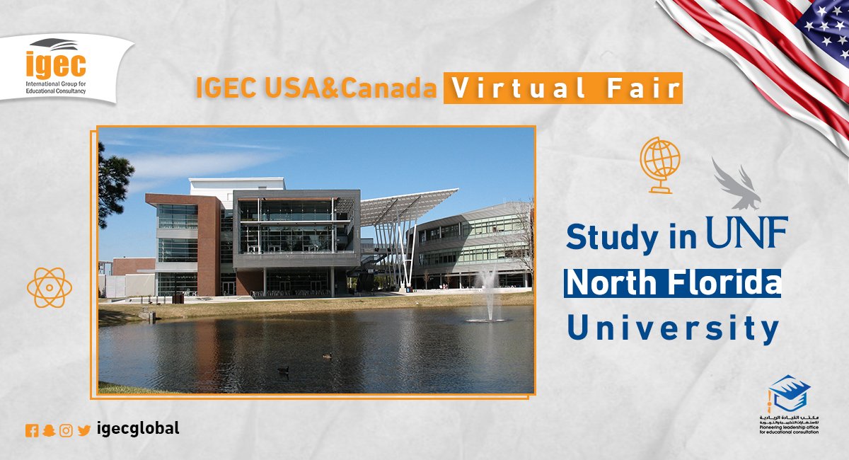 IgecGlobal's tweet photo. ترغب في الدراسة بمدينة مليئة بالحيوية والابتكار؟ 🎓

في University of North Florida ستعيش حياة جامعية متكاملة في وسط مدينة جاكسونفيل المدينة الأكبر في #أمريكا 🇺🇸

سجل لمقابلة مندوب الجامعة في ملتقى #أيجك للجامعات الأمريكية والكندية 2 يونيو:
https://t.co/ChI5tvYGKt
#قبول_الجامعات https://t.co/bfL3TV6kVV
