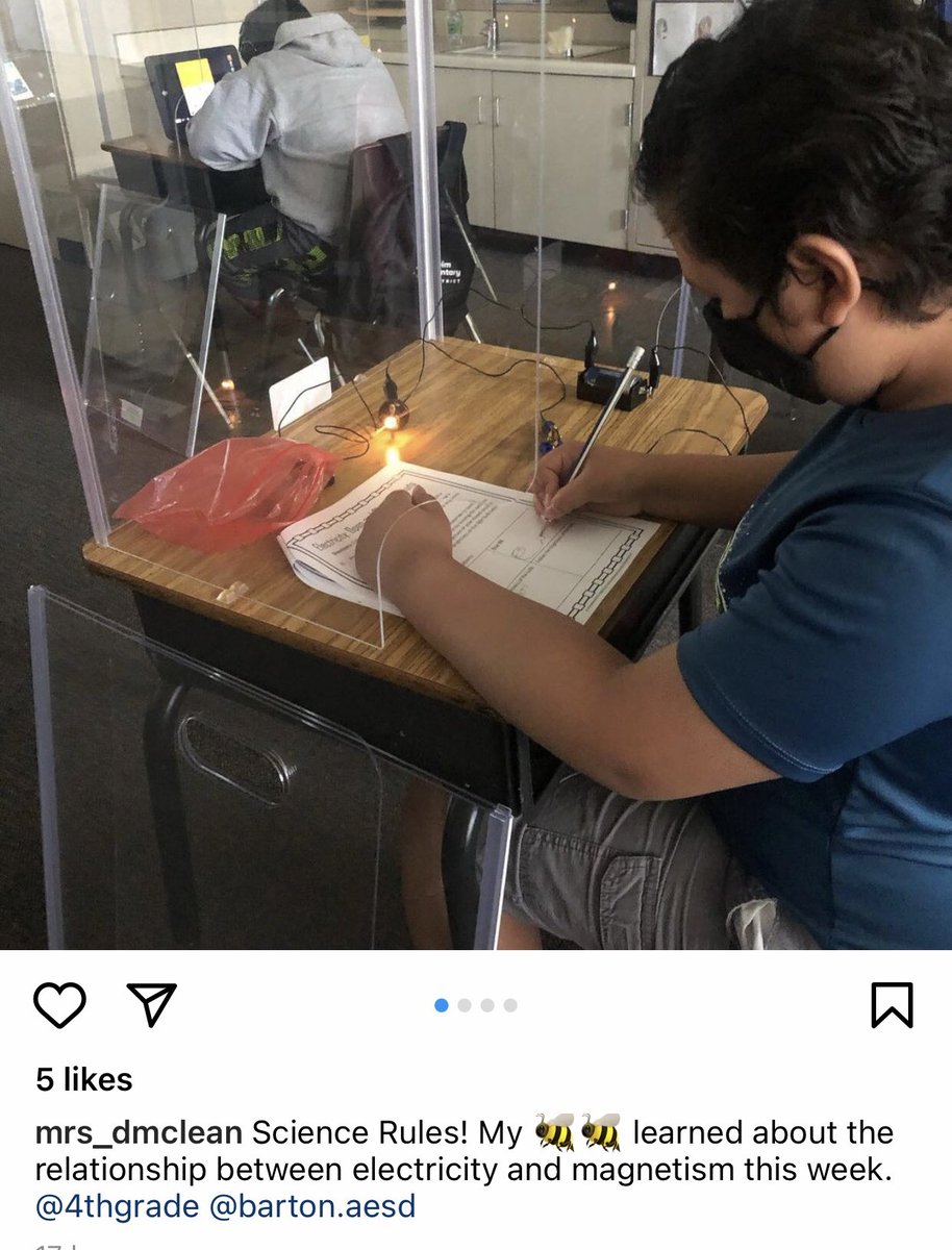 BartonBees's tweet photo. 4th graders learning the relationship between electricity and magnetism #Scientists #sciencerocks #esteamd https://t.co/1hVzLCYKKv
