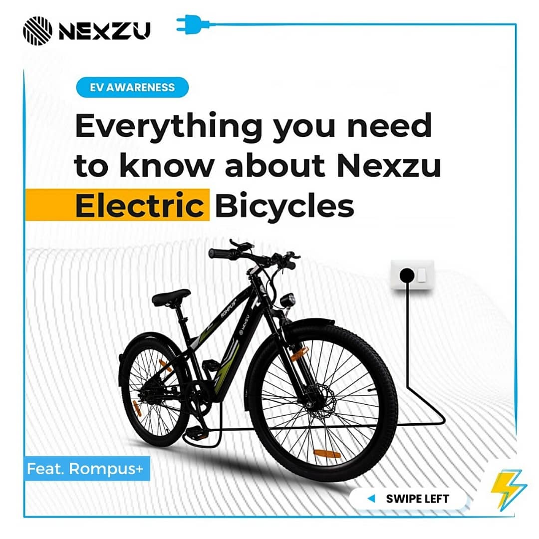 NexzuMobility's tweet photo. Part 2/3
.
With our electric cycles, we are not just raising awareness about EV, but we also want to keep the facts straight in front of you and show what you are losing out on.
.
.
#EVAwareness #NexzuMobility #India #technology #electriccycle #Ecycle #ElectricVehicles https://t.co/7p093W9jTL