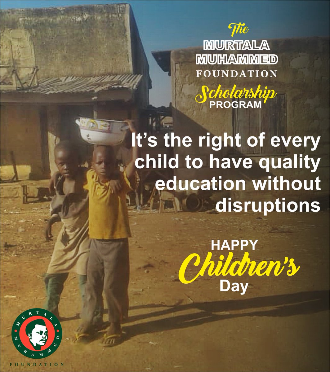 mmfnigeria's tweet photo. All children, no matter where they live or what their circumstances are have the right to quality education” - UNICEF

Until all children have access to quality education, then we would have a Happy Children's Day indeed.

#HappyChildrensDay https://t.co/9Lt3fnVkF4