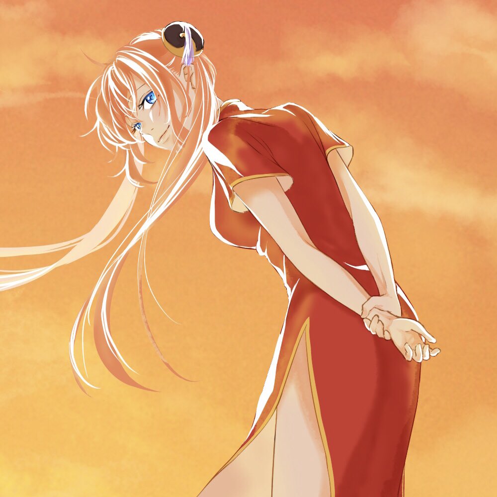 Kyarob___sa's tweet photo. 夕日に溶けそうな女の子 https://t.co/HEOSuOrxRc