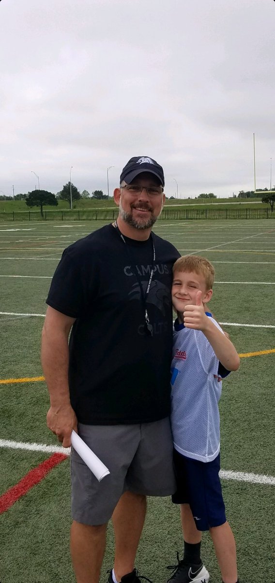 Had a blast coaching Jacob's 8u flag football team this Spring.