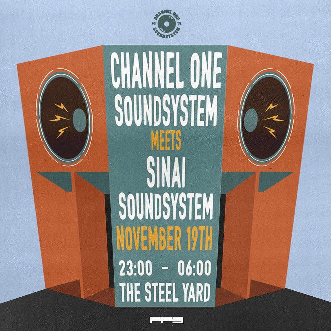 Sinai Sound System (@soundsinai) on Twitter photo Off to London on the 19th November for a sound system meeting with <a href="/ChannelOneSound/">Channel One Sound</a> 🤯
Tickets 👇
bit.ly/CH1_Nov21 Off to London on the 19th November for a sound system meeting with <a href="/ChannelOneSound/">Channel One Sound</a> 🤯
Tickets 👇
bit.ly/CH1_Nov21