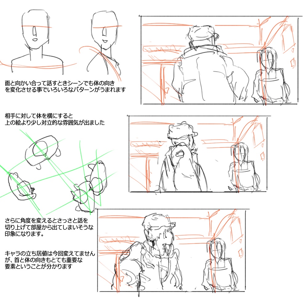 画面内の人物配置について
#絵描きさんと繋がりたい
#春の創作クラスタフォロー祭り
#芸術同盟 #作画