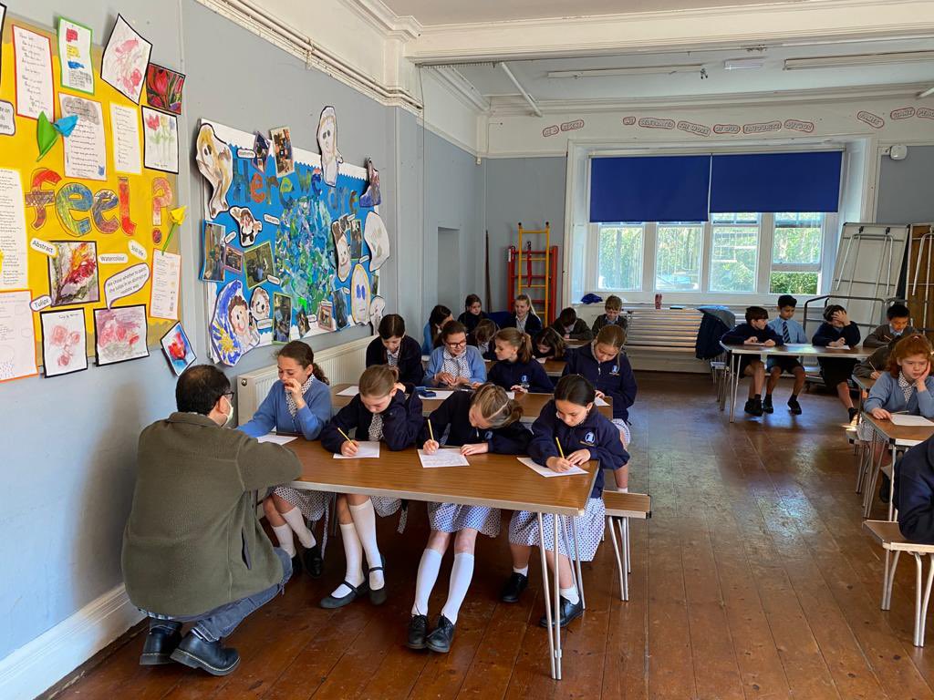 As part of #GHSBookWeek our older boys and girls have taken part in inspirational creative writing workshops today with author and scientist <a href="/dcmchang/">Dave Chang</a>