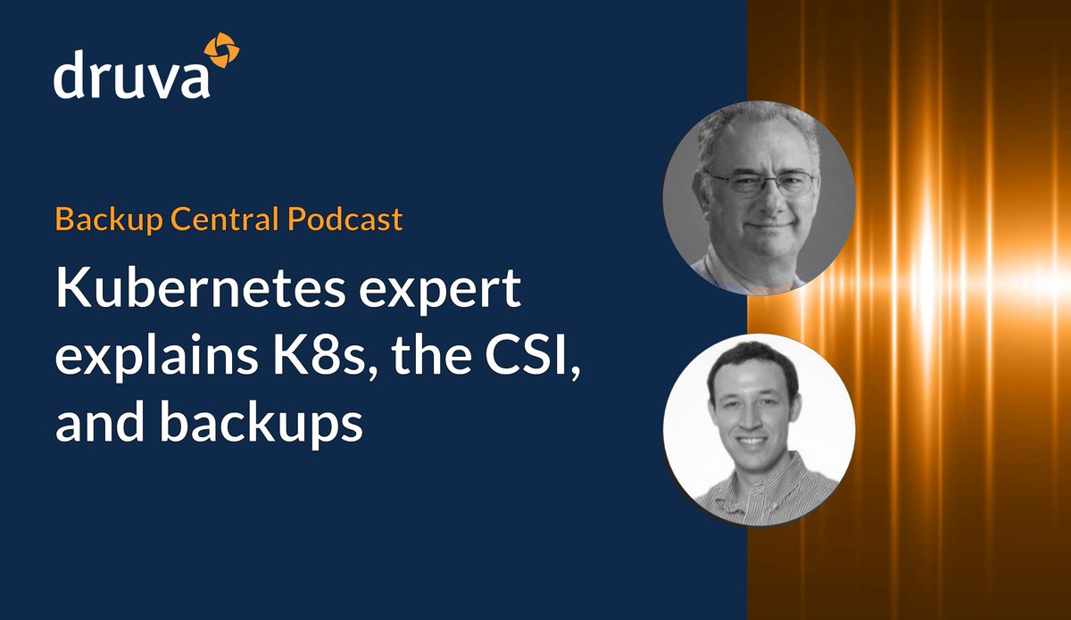 Scunnykirk's tweet image. .@RCantw3ll, CTO of SHI Corp, joins @druvainc&apos;s #MrBackup to discuss #Kubernetes, the Container Storage Interface (CSI), and backups. 

Listen Here  okt.to/ImGdp3