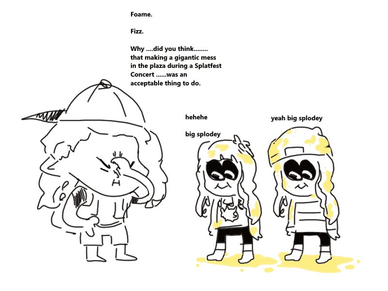 Found a metric ton of old funnyposts I made with Splat OCs made by my friends and me #Splatoon 