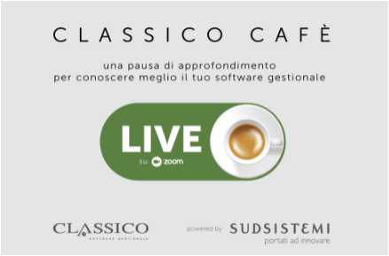Sudsistemi's tweet photo. All'appuntamento di oggi di Classico Cafè è previsto un ulteriore approfondimento sul Controllo di Gestione utilizzando l'analisi per le commesse.
#Classico #softwaregestionale #impresa #azienda #ICT #Tecnologia #Innovazione #SudSistemi #ControlloDiGestione https://t.co/MbRwOtuVEb