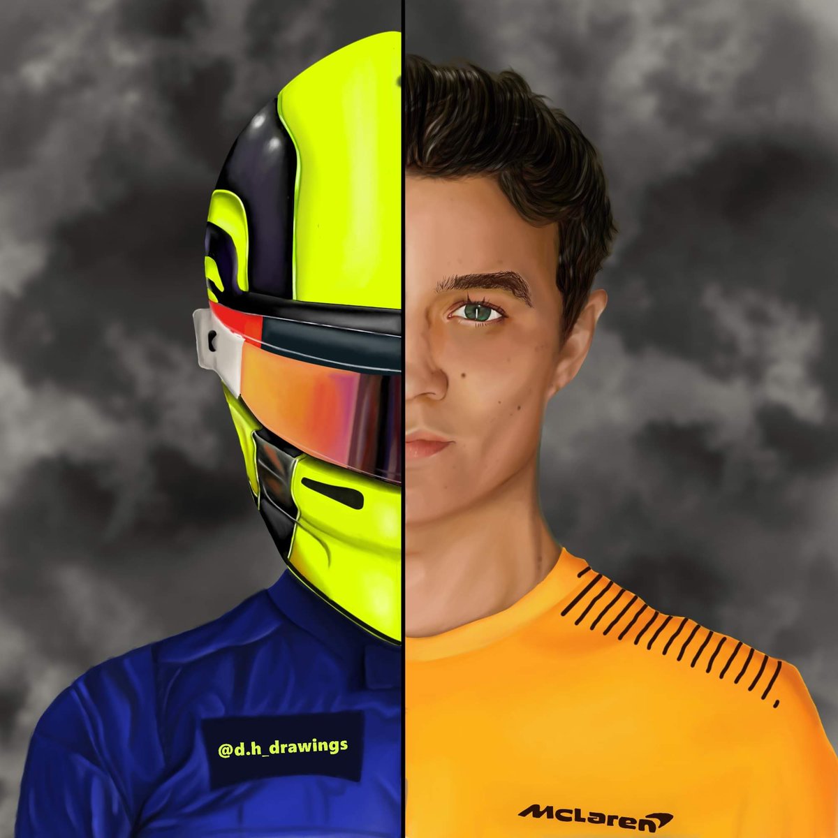 dannick2002's tweet photo. After a very long time i finally finished my @LandoNorris drawing! I hope you guys enjoy it as much as i do 🥺👉🏻👈🏻
.
Don’t forget to check out my art account on Instagram! d.h_drawings
#fanslikenoother @McLarenF1 @TeamL4NDO #F1 #Formula1 #ArtistOnTwitter https://t.co/2yHhKENN4U