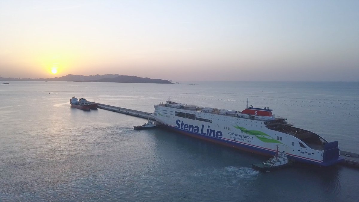 InsideMarine's tweet photo. Ferry news . . . New @StenaLine ferry floats out in China, read more here https://t.co/IPJRZPlKwG

#StenaLine #Ferry #Launched #Extended #EFlexer #Vessel #China #InsideMarine https://t.co/C8pjVlN31x