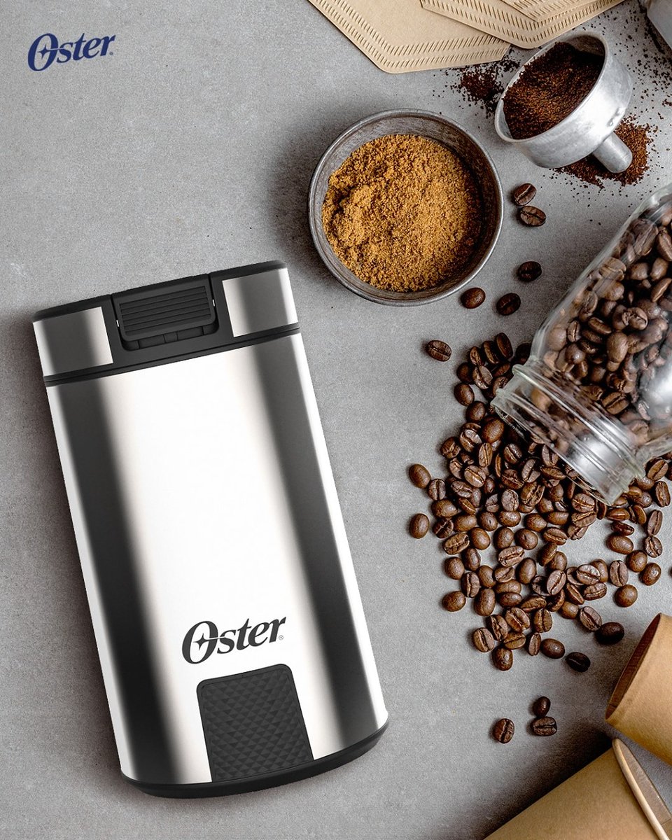 Abacel's tweet photo. Si amas el café molido, necesitas conocer el moledor Oster ❤️☕ 

 Compacto y práctico de usar, garantiza un café de calidad superior, con más aroma y sabor.

#DistribuidorOficial #Osterpy https://t.co/fGfBpGhWej