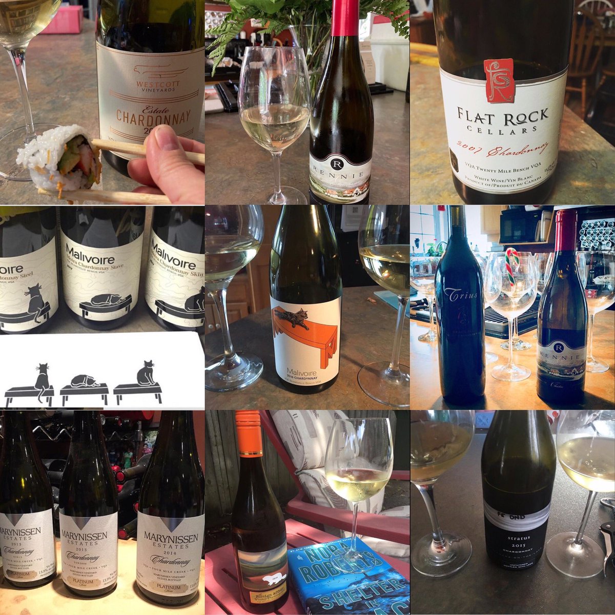 Happy#chardonnayday <a href="/coolchardonnay/">Int Cool Climate Chardonnay Celebration</a> <a href="/MalivoireWine/">Malivoire Wine</a> <a href="/Winemakersboots/">Flat Rock Cellars</a> <a href="/StratusWines/">Stratus Vineyards</a> <a href="/RennieWinery/">Graham Rennie</a> <a href="/TwoSisters_wine/">Two Sisters Vineyards</a> <a href="/Marynissen/">Marynissen Estates Winery</a> <a href="/wineaffair/">The Foreign Affair Winery</a>