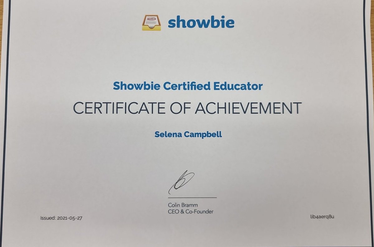 I am officially a showbie certified educator <a href="/Showbie/">Showbie</a> <a href="/Socrative/">Socrative</a> <a href="/education_uw/">University of Worcester Institute of Education</a> extra CPD at an extraordinary school.