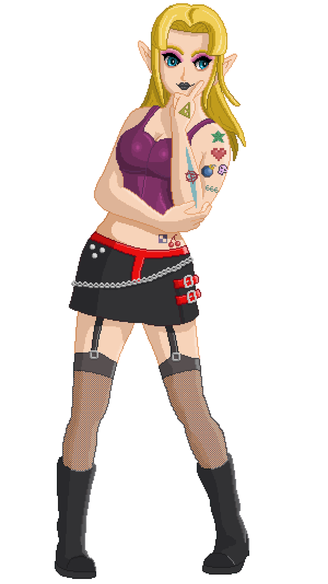 GarryAlways's tweet photo. #pixelart of #PunkZelda
Flat, shaded, highlighted and detailed ^_^
#MSPaint #PrincessZelda #Zelda #ゼルダ姫 https://t.co/CD3daBYVzW