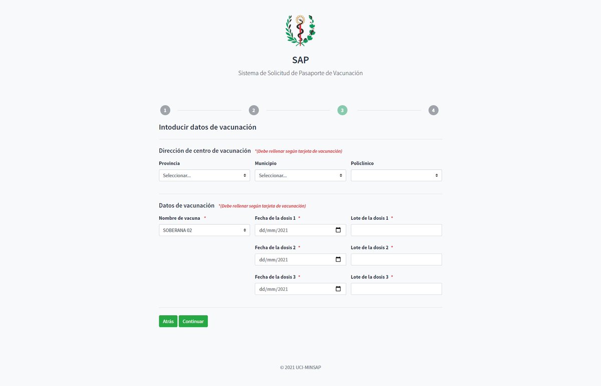 Cuando comience la vacunación masiva, después de aprobados nuestros candidatos vacunales a partir de sus resultados, #Cuba tendrá listo su Pasaporte Digital de Vacunación. Aquí tienes más detalles de esta solución informática 👉 cutt.ly/PasaporteCOVID…  #CubaInformatiza