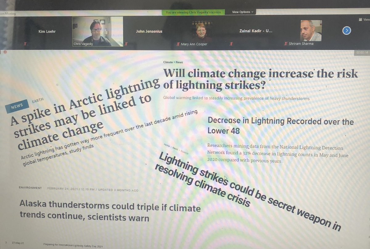 lightningkim's tweet image. @COweatherman reviews “Lightning by the Numbers” @ International Lightning Safety Day 2021 Meeting #lightningdetection #statistics #meteorology @LtgSafeCouncil