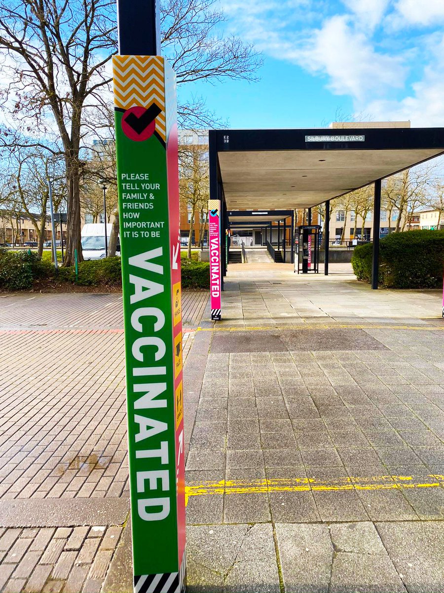 ColourCrewPrint's tweet image. A change of design around Milton Keynes with Correx board plinths wrapped around posts to promote vaccinations.
Printed, produced and fitted by our Colour Crew team.
#correxsigns  #printservices #safetyprint #printmakers #digitalprint #vinylprint #largeformatprint #miltonkeynes
