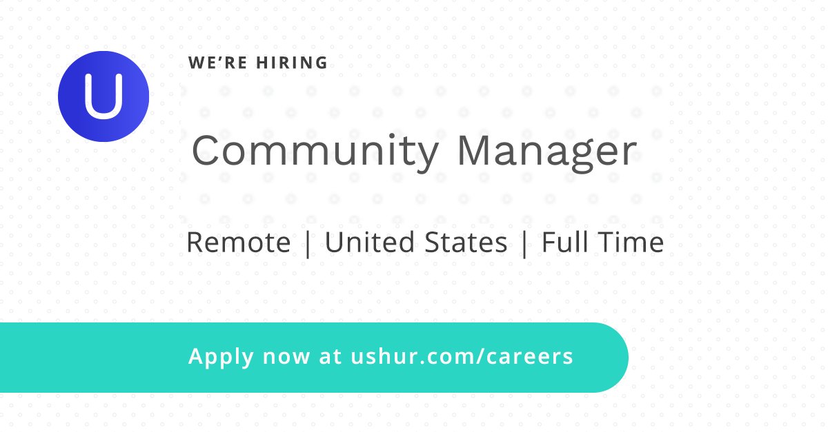 ushurInc's tweet photo. Call all job hunters! Ushur is hiring for the position of Community Manager! If you are looking for a new opportunity, apply here https://t.co/RumSY6H8O1

#communitymanager #manager #opentohiring #hiring #hire #SaaS #insurtech #automation #conversationalai #ai https://t.co/IkkiqcBugA