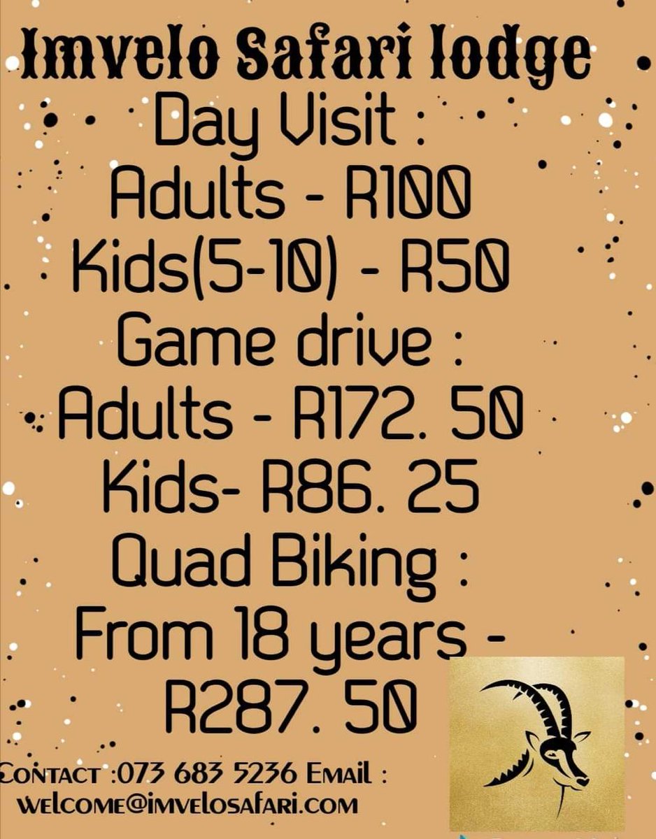 Some vitamin D, from the sun, is quiet essential to keep the doctor away. Imvelo Safari has the perfect dose of adventure/outdoor activities to get the required intake to keep you going. 
#discoverfreestate