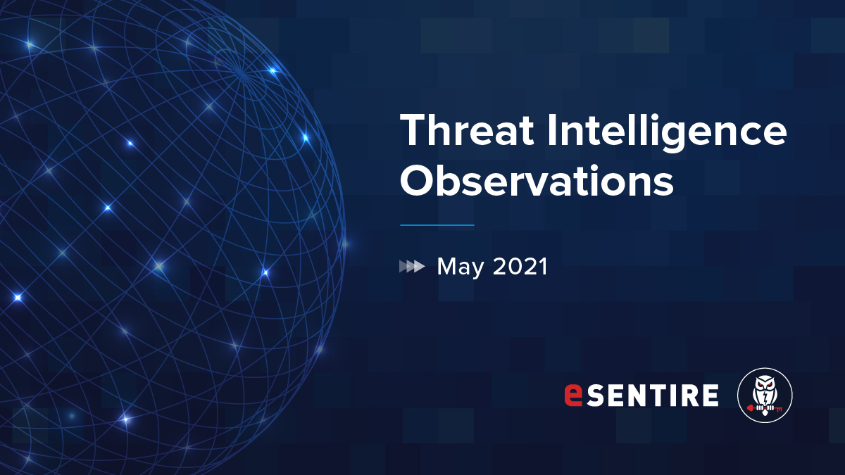 eSentire's tweet image. What can you learn from the recent incidents on #edge devices? Download this webinar today to learn more about the latest attacks observed by our Security Operations Center (SOC). 👉 bit.ly/3bPCCkn

#ManagedDetectionAndResponse #MDR #supplychain