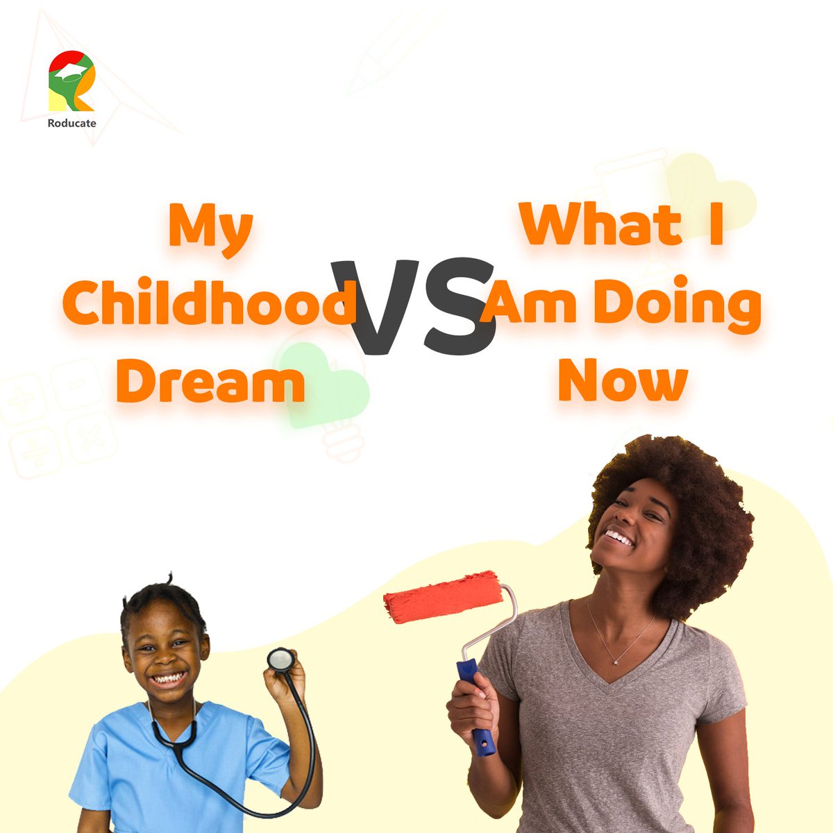 roducate's tweet photo. What did you want to be when you were younger?
In the comments section, share your childhood ambition and what you are doing currently.
Also share with your friends and colleagues to find out what their childhood dreams were.
Let's have some fun!
#Roducate #ChildrensDay https://t.co/yHDGEVK1VO
