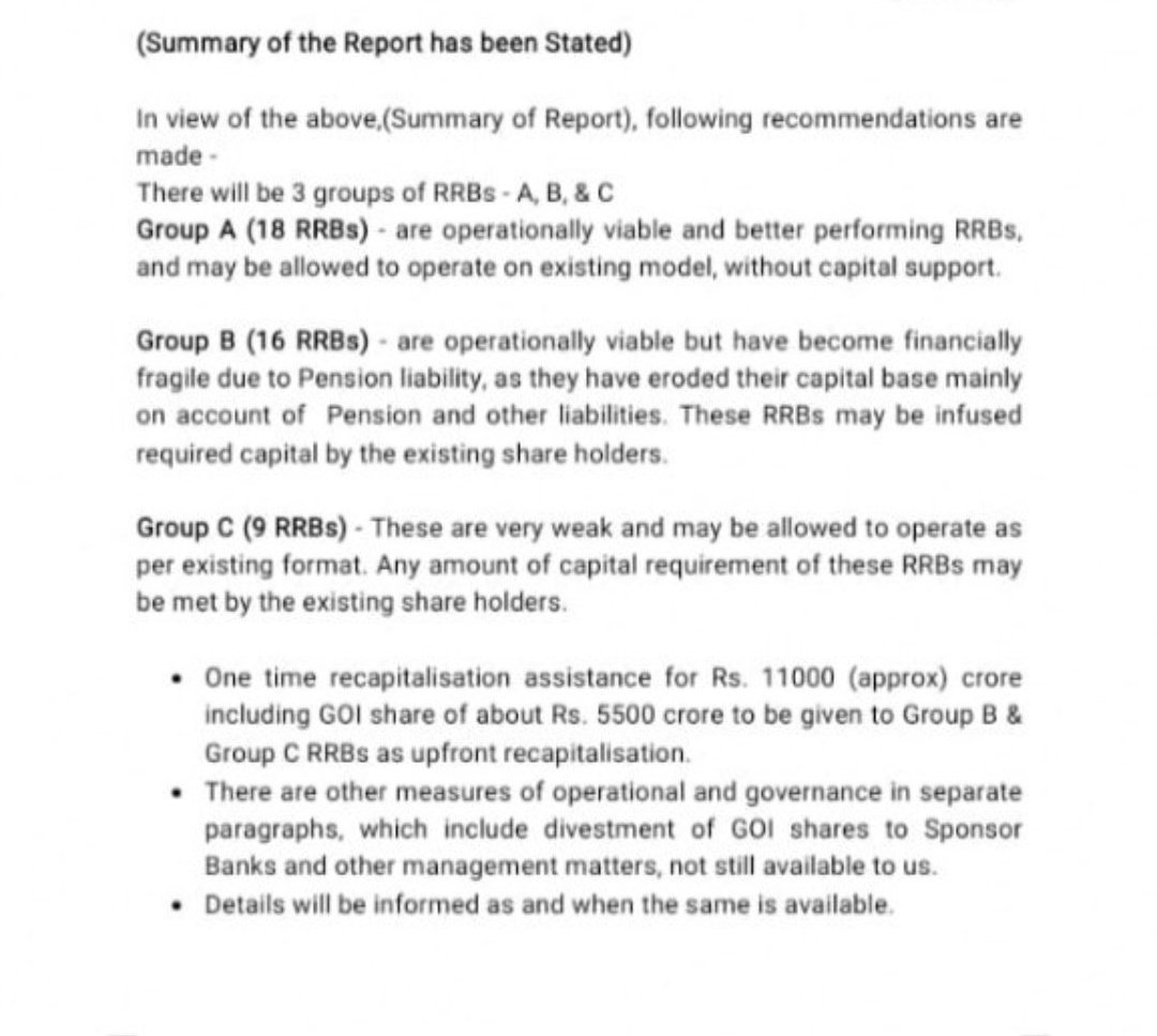 Ankyghate's tweet photo. RRBs are backbone of Rural India.
So, U can't ignore the contribution of RRBs in Indian Economy with their presence.
In this difficult time, the Govt should make efforts to strengthen Rural Banks..
Please 🙏🏻
#SaveGraminBanks

@GraminBankers
@yuvahallabol
@FinMinIndia 
@DFS_India https://t.co/ojiM0qQSKl