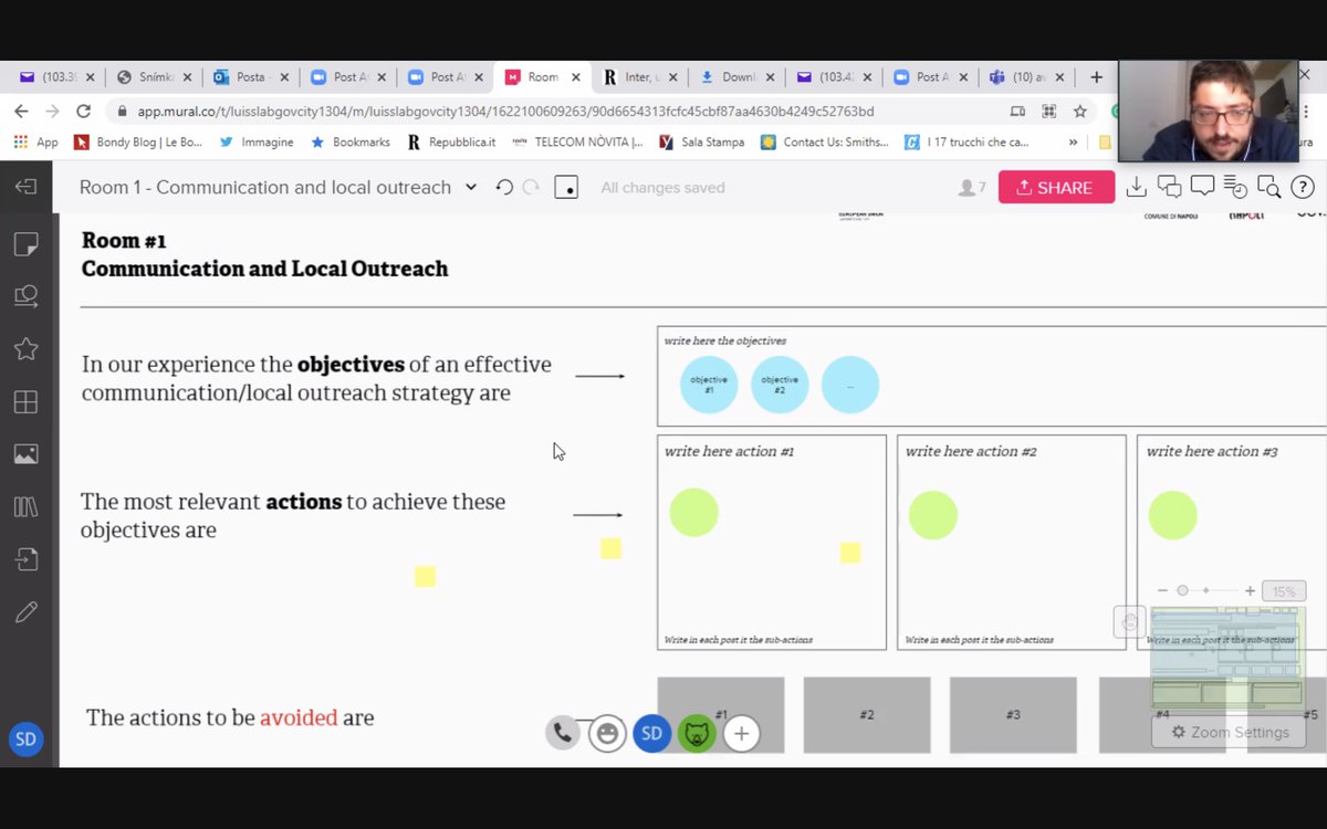 LabGov's tweet photo. Let's move forward with the discussion!

It's just started the last part of the day, the guests are now divided in three different rooms.

#Room1

"Communication and Local Outreach"
facilitated by Simone d’Antonio Ad Hoc Expert Civic eState.

#CiviceState https://t.co/gLjYfxZVNK