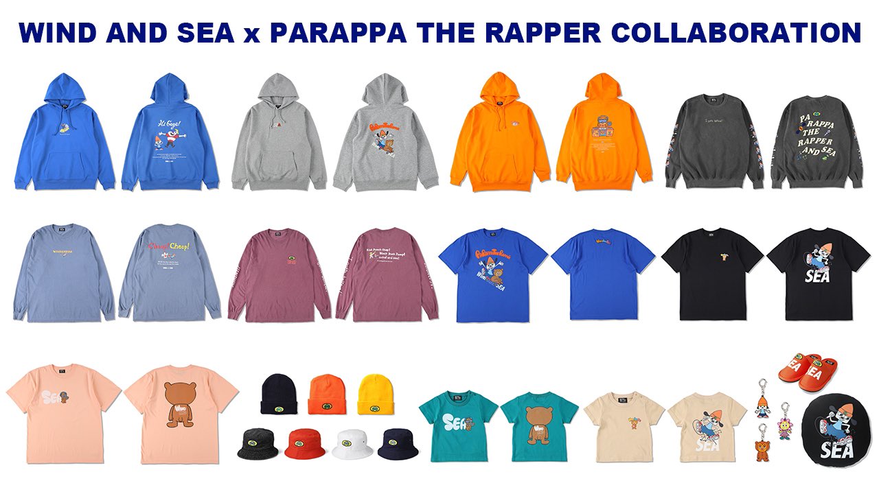 Wind and Sea PaRappa The Rapper Collaboration Lookbook