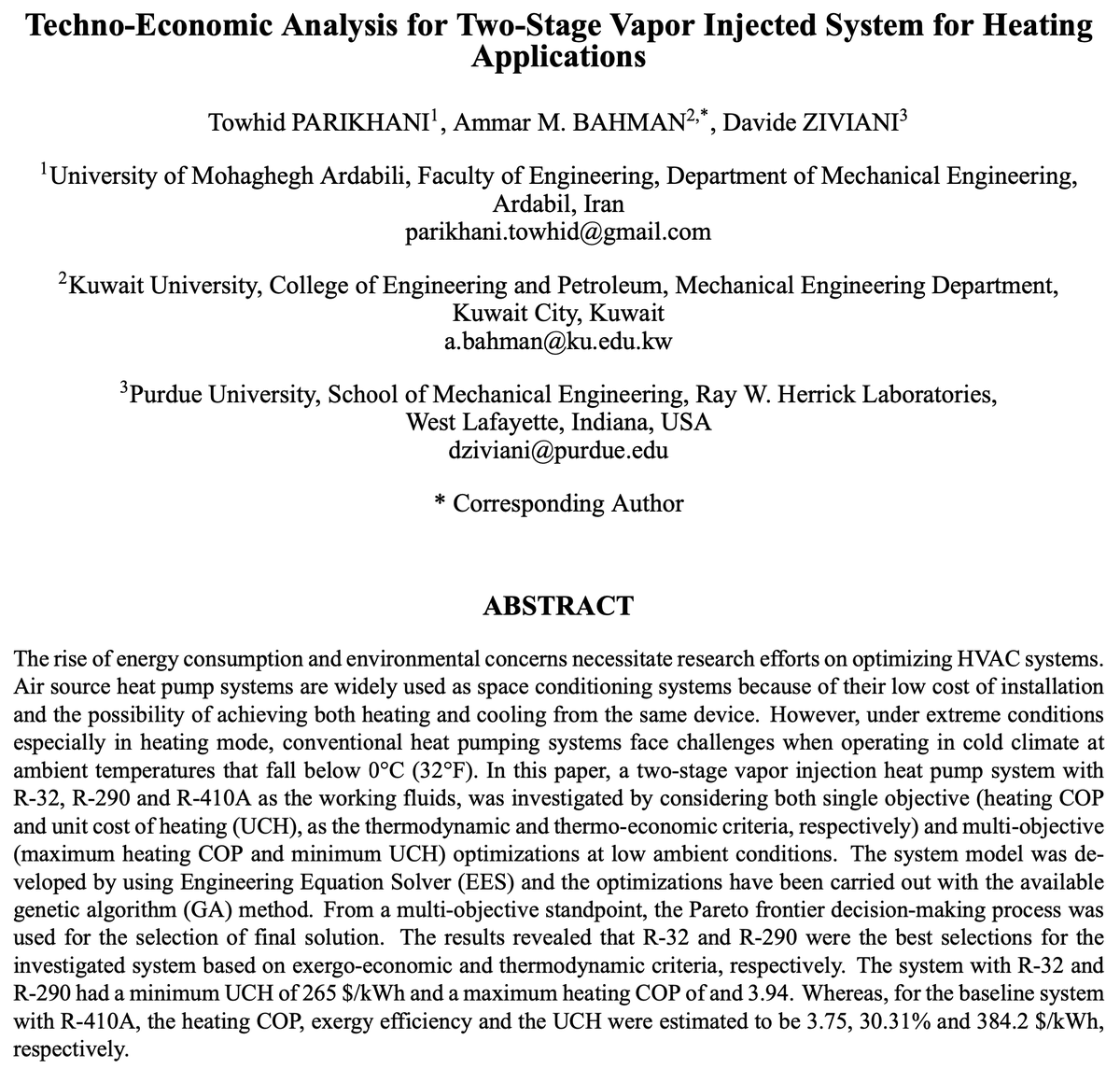 AmmarBahman's tweet photo. Presenting our work about techno-economic analysis for VI systems for residential heating application in #PurdueConference2020
All the acknowledgments go to @kuResearch, @kfasinfo, #IMBY_ENERGY, and #CHPB @HerrickLabs for their support https://t.co/WoOOIHP5Cv