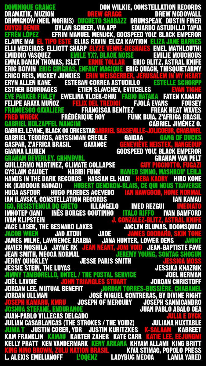 #MusiciansForPalestine stand together to say Free Palestine !