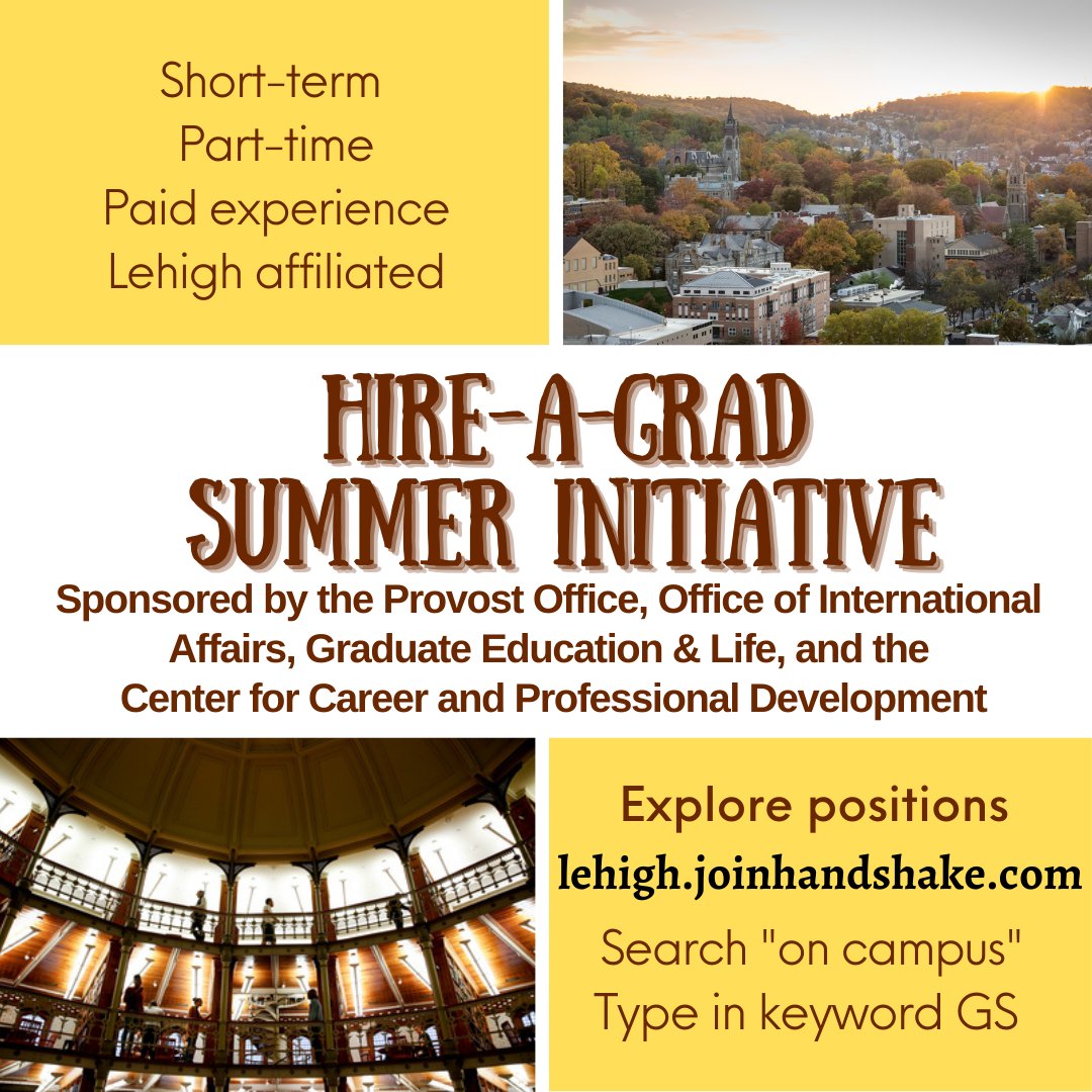 Lehigh Office of Graduate Life tweet media