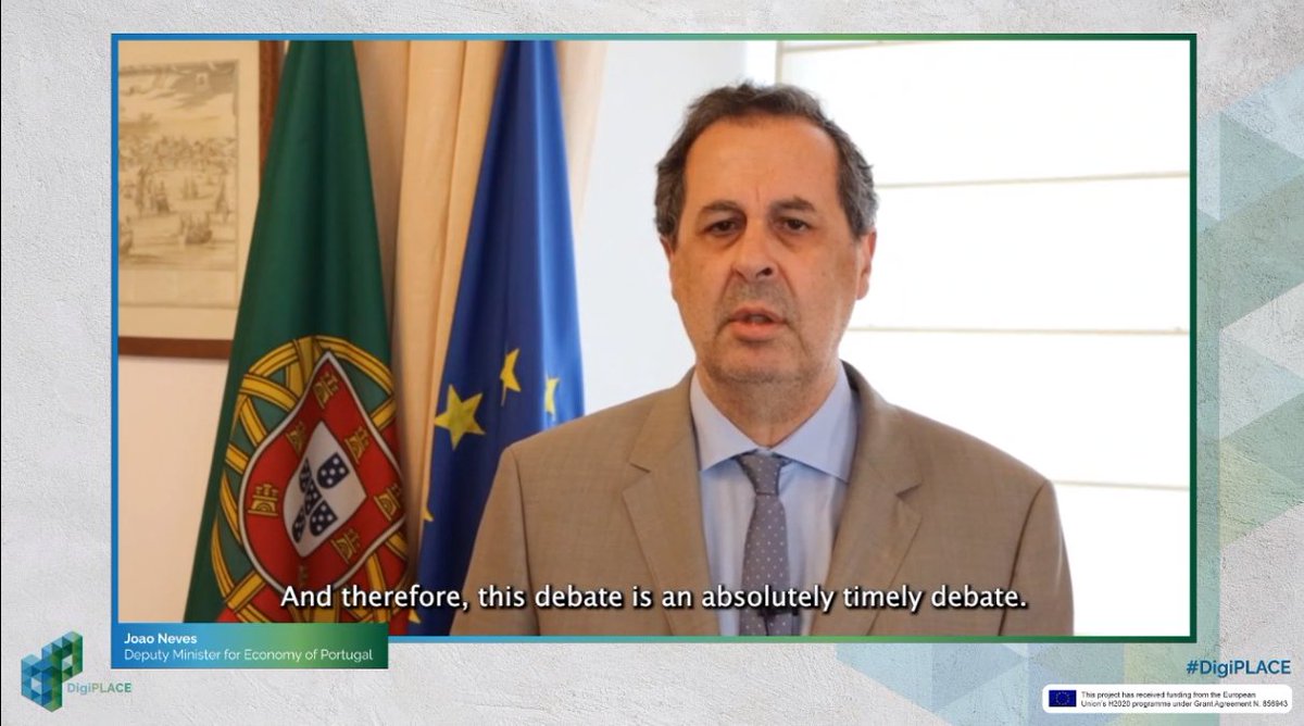 Digi_PLACE's tweet image. Thank you @joaocneves_ @economia_pt for the closing remarks at the #DigiPLACE Closing Conference 💬💻👏