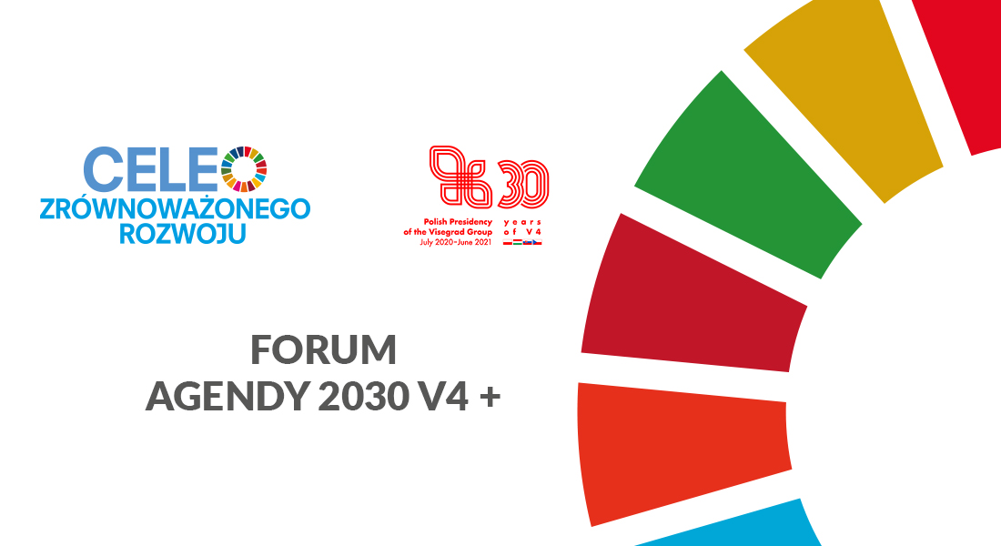 Logo Agendy 2030 i Polskiej Prezydencji w V4