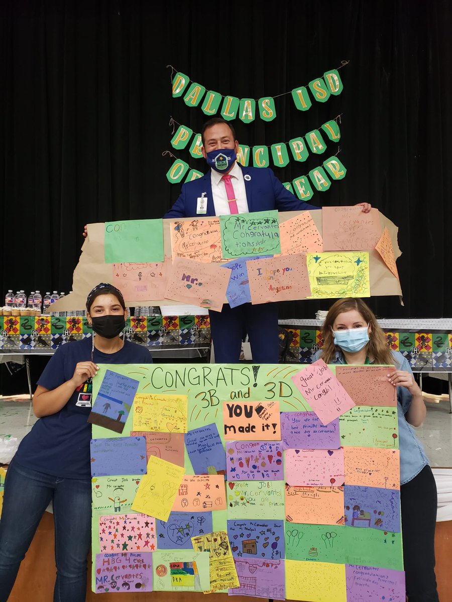 clauteach11's tweet photo. Congrats to the Principal of the year! @PrincipalRey So proud and honor to be part of your team! @dallasschools @HBGonzalezPLA https://t.co/WWCBMQV6Qe