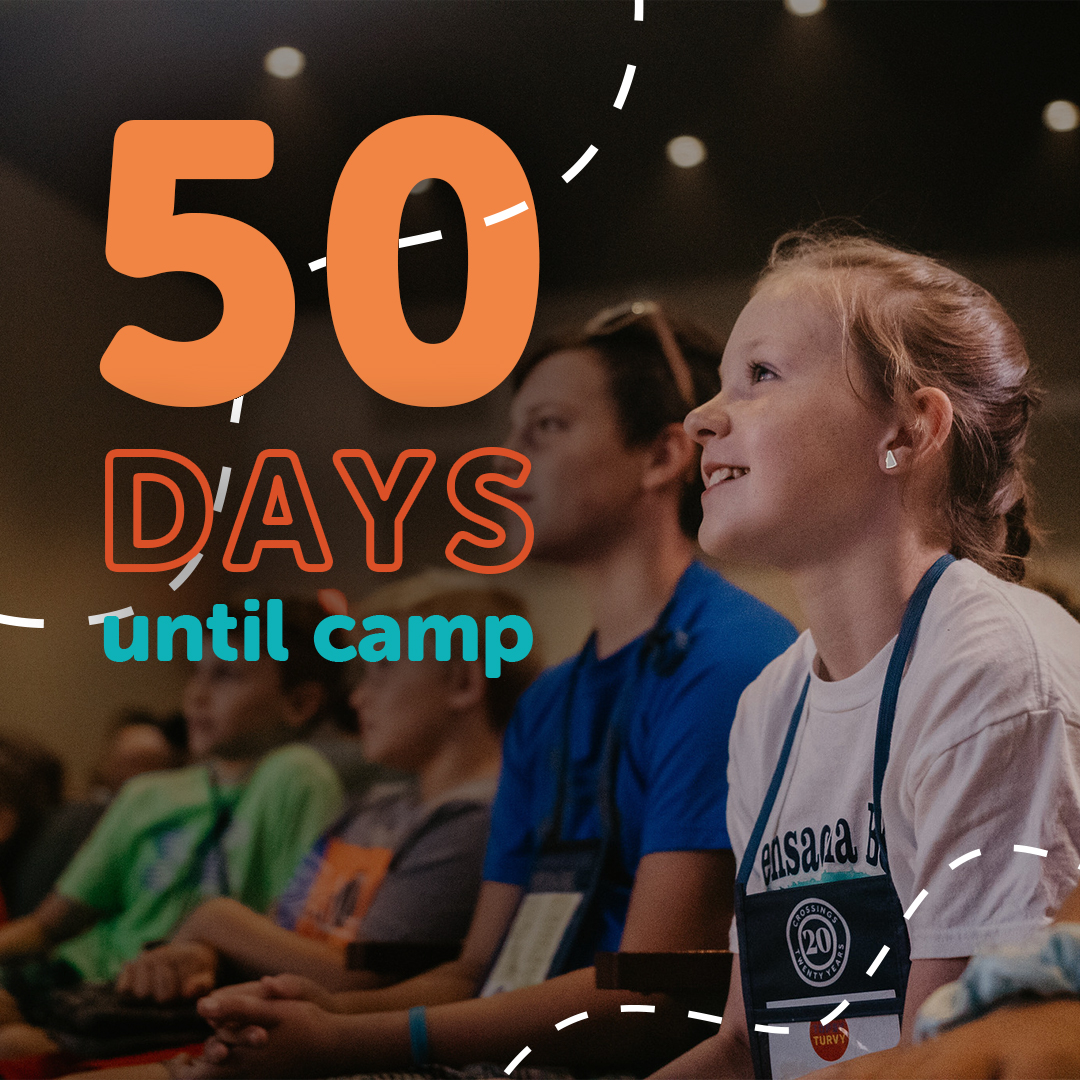 We are 50 days away from kids camp and we are so excited!