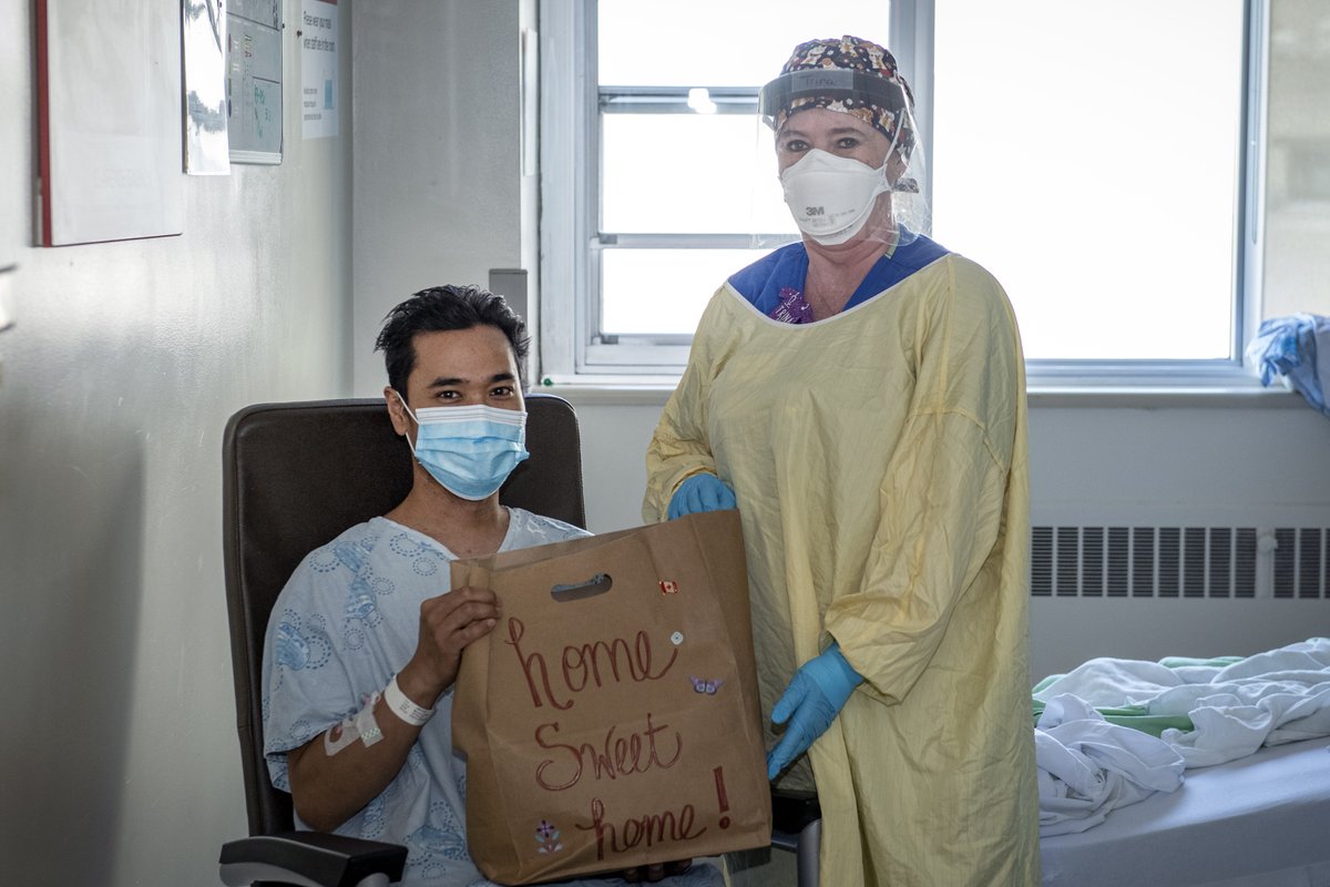 Patients transferred to #myKHSC for #COVID19 care are heading home wrapped in a little extra #ygk love and warmth thanks to a gift bag designed to support them on their road to recovery. Read more here: kingstonhsc.ca/khscconnect/ne…